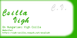 csilla vigh business card